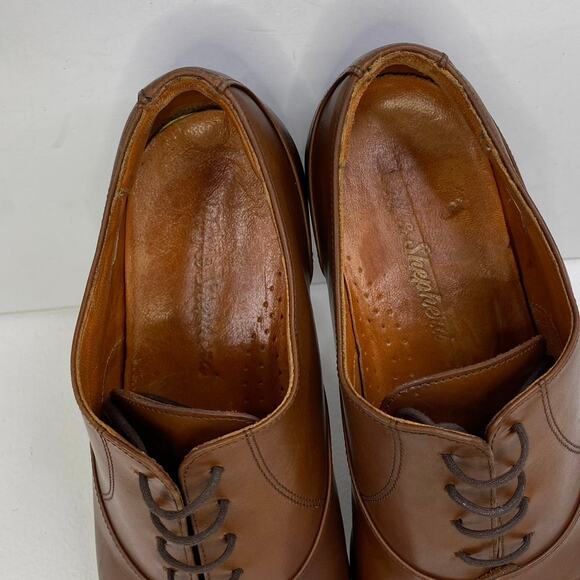Huckberry Wolf & Shepherd Maple Brown Leather Oxford Cap Toe Dress Shoe Mens 10 - Picture 10 of 12